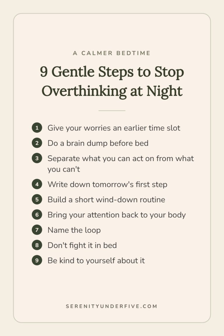 9 gentle steps to stop overthinking at night, from giving worries an earlier time slot to being kind to yourself
